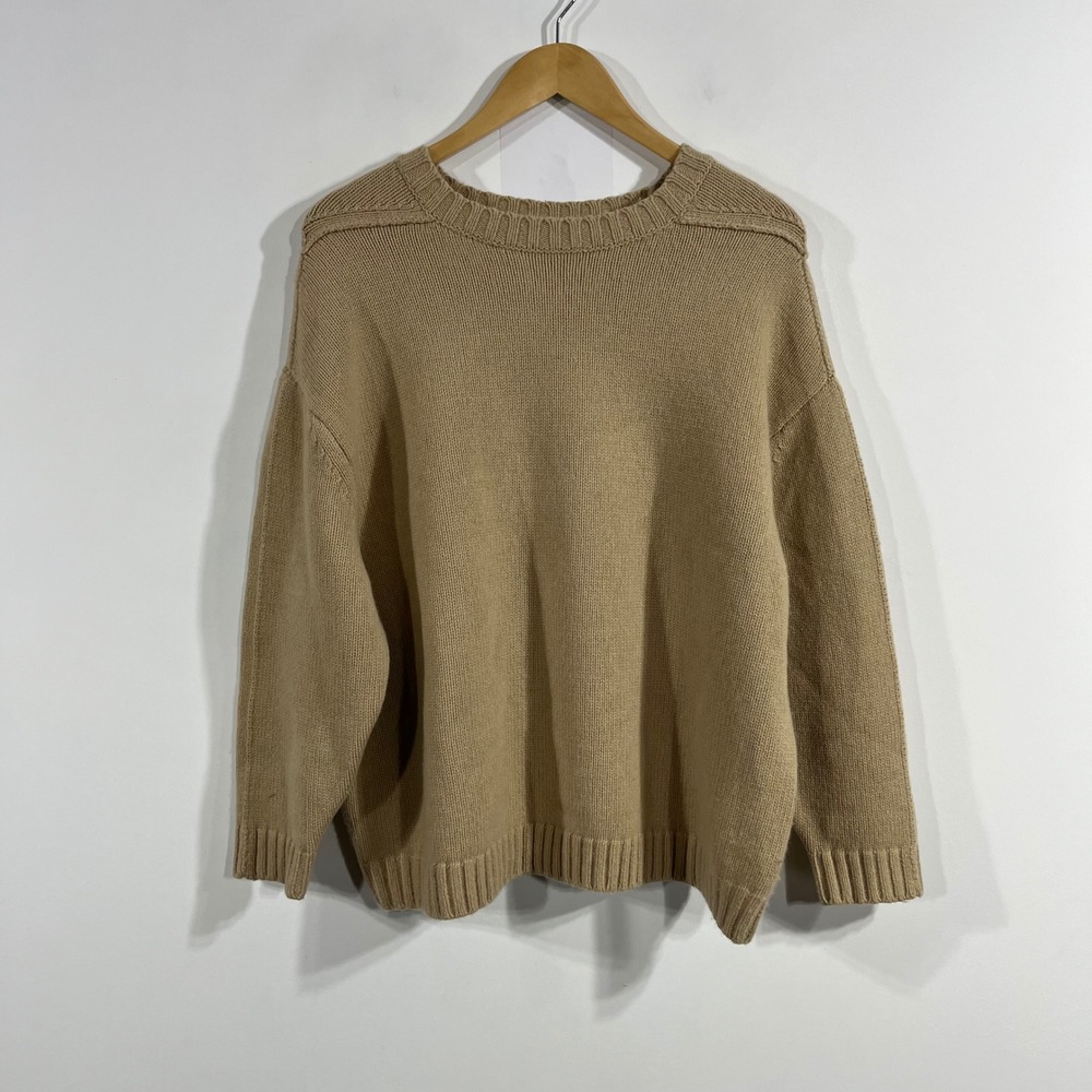 Banana Republic Old Money Preppy Merino Wool Cotton Crewneck Sweater Small Women